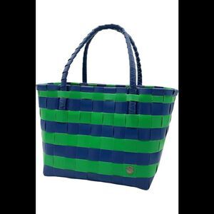 Handed By Women's Paris Brights Tote Bag Blue/Green